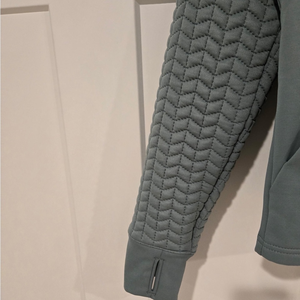 Avia Quilted Full-Zip Jacket in Sage Green - Picture 3 of 4